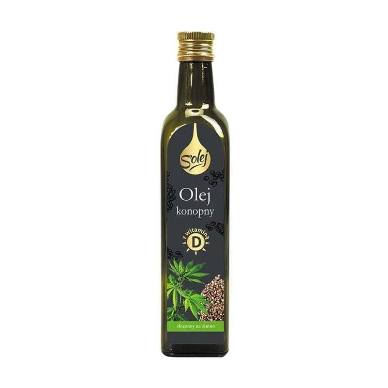 Aceite de cáñamo con vitamina D, prensado en frío Oleofarm (250 ml)