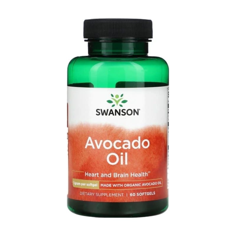 Aceite de aguacate Swanson, 1000 mg (60 cápsulas blandas)