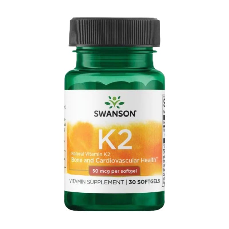 Vitamina K2 Swanson, 50 µg (30 cápsulas blandas)