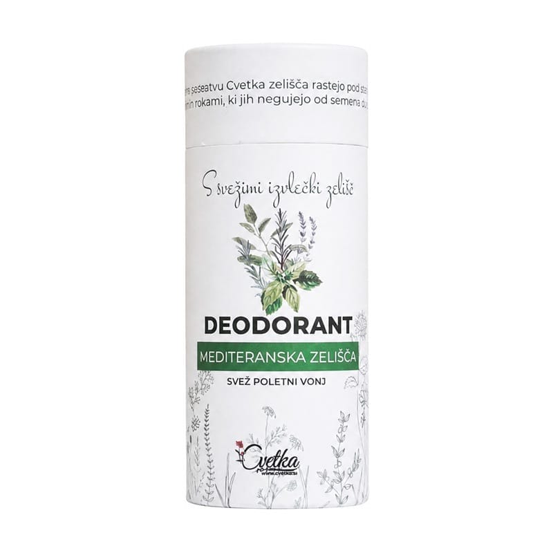 Desodorante herbal ecológico Hierbas mediterráneas Cvetka (50 ml)