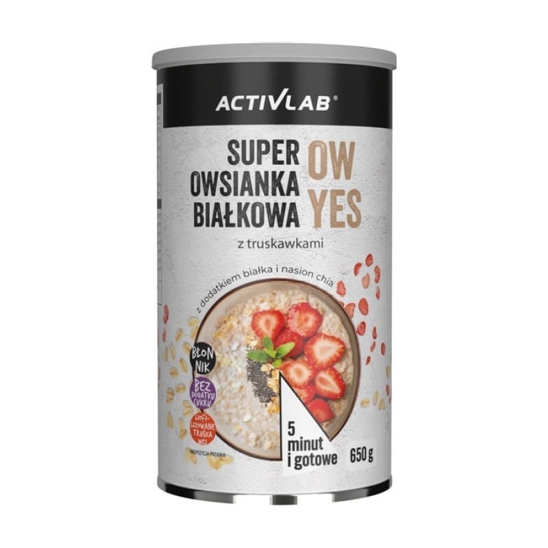 Súper gachas de avena con fresas Activlab (650 g)
