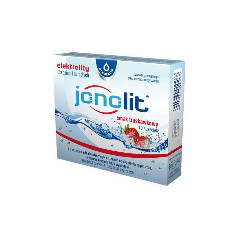 Jonolit – Electrolitos sabor fresa Oleofarm (10 sobres)