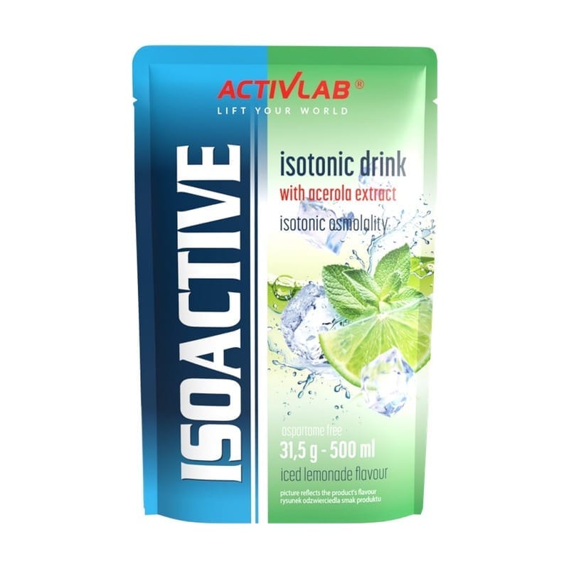Isotónico en polvo Isoactive Activlab, limonada helada con acerola (31,5 g)