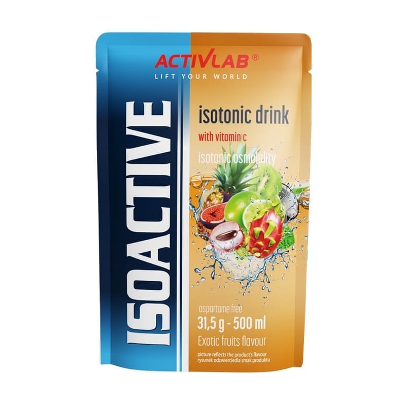 Isotónico en polvo Isoactive Activlab, frutas exóticas (31,5 g)
