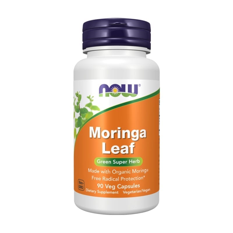 Hojas de moringa NOW (90 cápsulas)