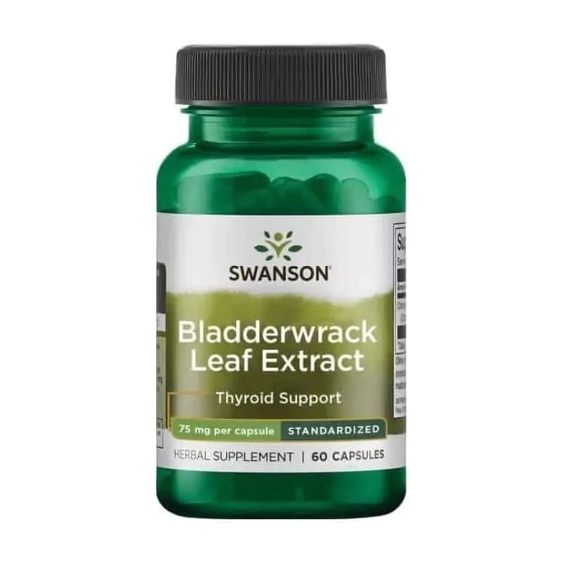 Extracto de fucus vesiculoso Swanson, 75 mg (60 cápsulas)