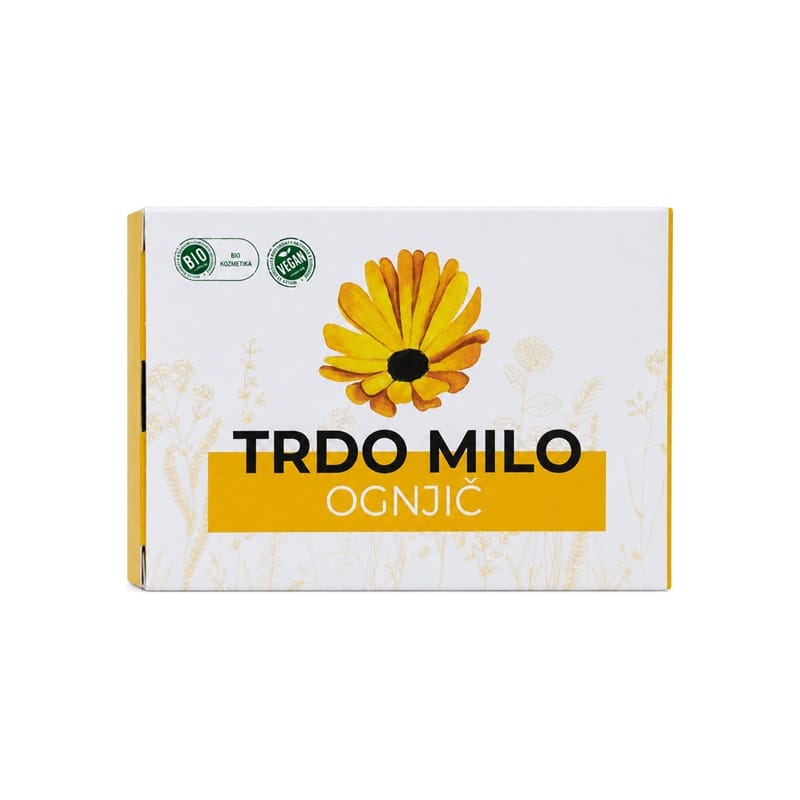 Jabón sólido bio con caléndula Cvetka (100 g)