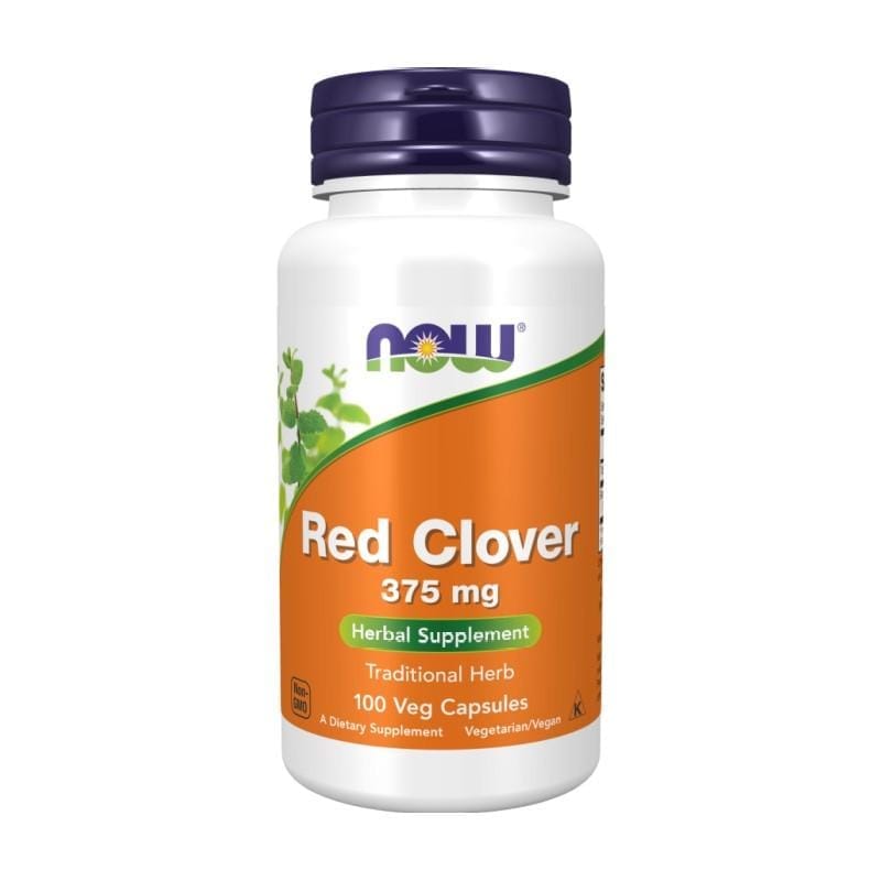 Trébol rojo NOW, 375 mg (100 cápsulas)