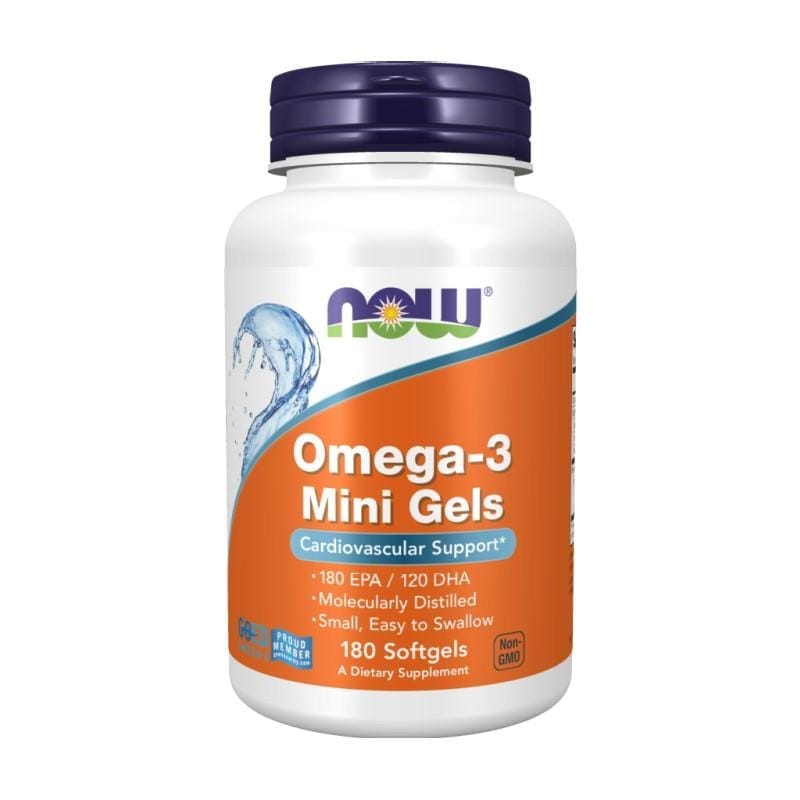 Omega 3 NOW, 500 mg (180 cápsulas blandas pequeñas)
