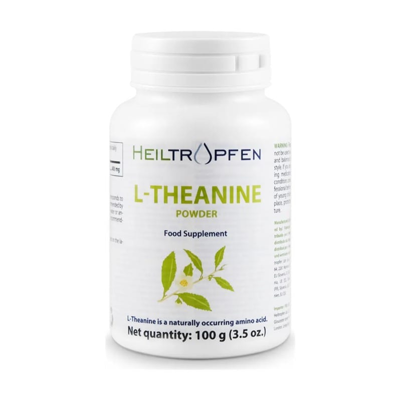 L-teanina en polvo Heiltropfen (100 g)