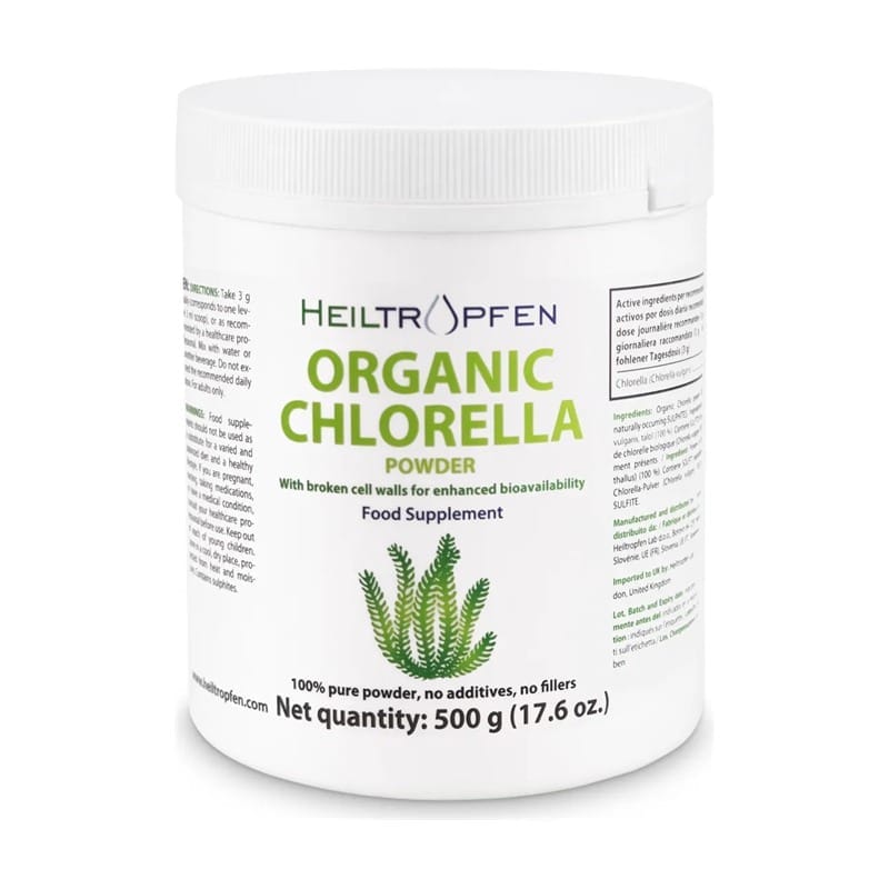 Clorela ecológica en polvo Heiltropfen (500 g)