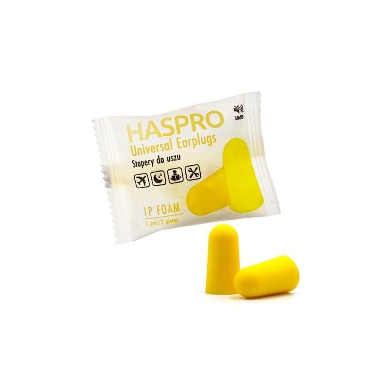 Tapones de espuma para los oídos 1P Haspro (1 par)